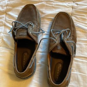 Brown with blue sperrys